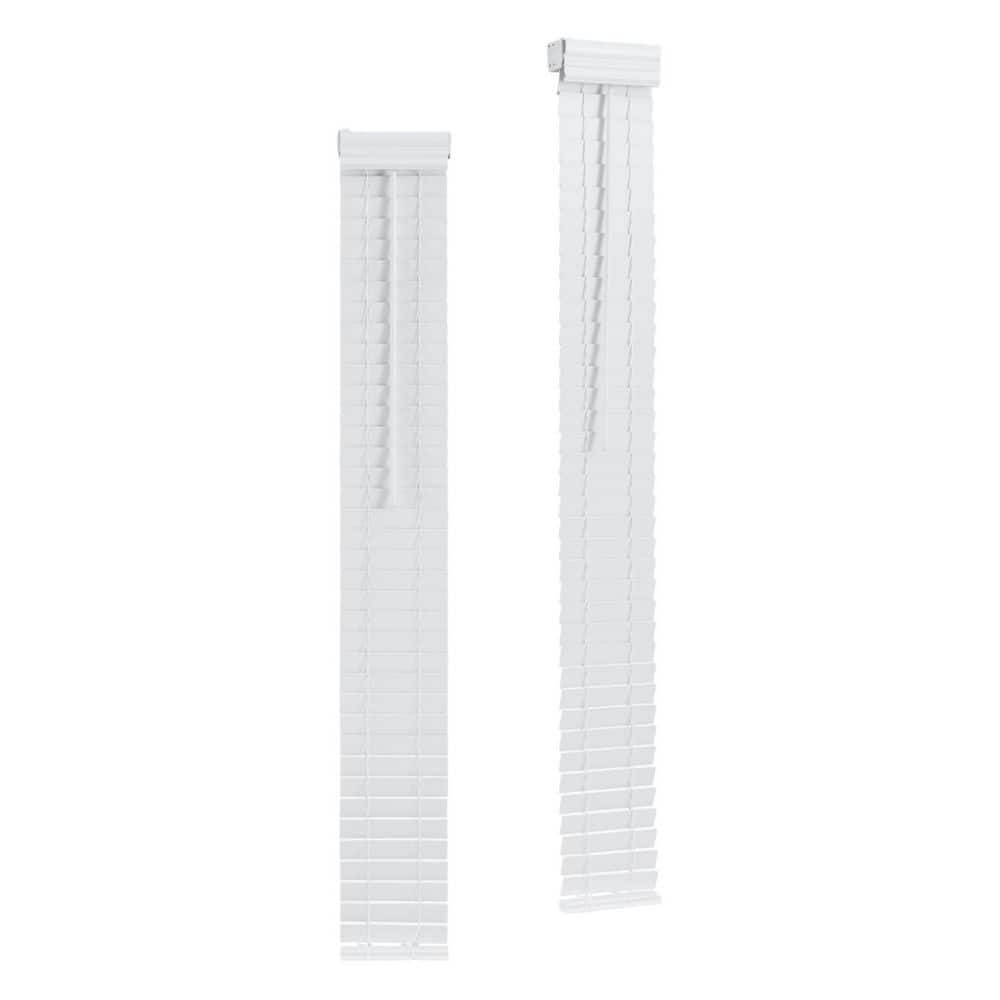 Helhom 2-Pack 2 in. White Cordless Front Door Blind, 8.5 in. x 72