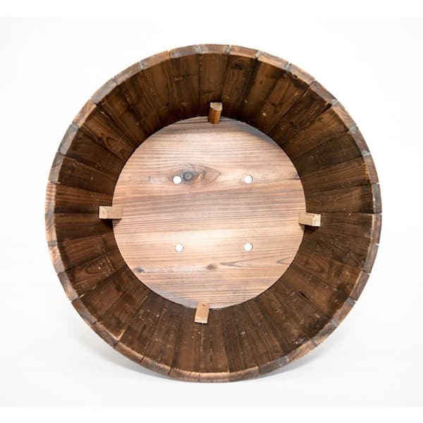 Big Truck Mechanic Garage Gifts for Men Farmhouse Rustic Round Whiskey  Barrel End Table 