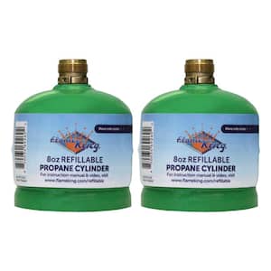 1/2 lbs. Refillable Propane Tank for Small Lamps, Lanterns and Camp Stoves (2 -Pack)