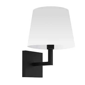 Whitney 1-Light LED Compatible Matte Black Wall Sconce
