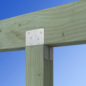 LPC ZMAX Galvanized Adjustable Post Cap for 4x Nominal Lumber