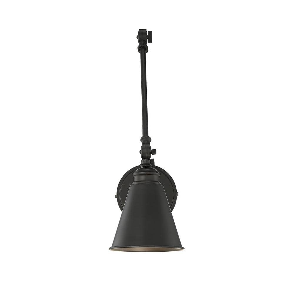 Morland Matte Black Adjustable Swing Arm Sconce