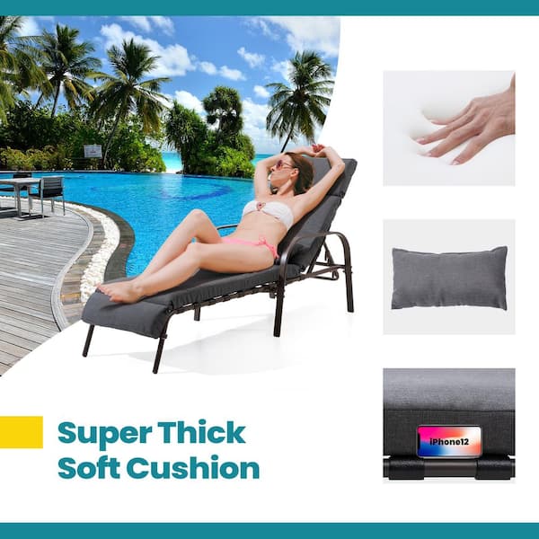 Chaise Lounge Cushions - Extra Thick Chaise Cushion