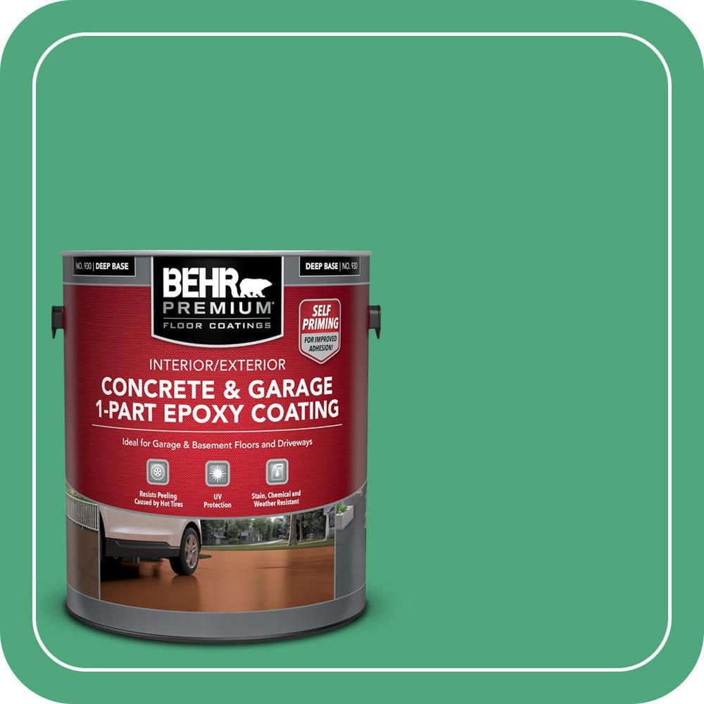 1 gal. #P420-5 Shamrock Green Self-Priming 1-Part Epoxy Satin Interior/Exterior Concrete and Garage Floor Paint price history on PriceWatchPro