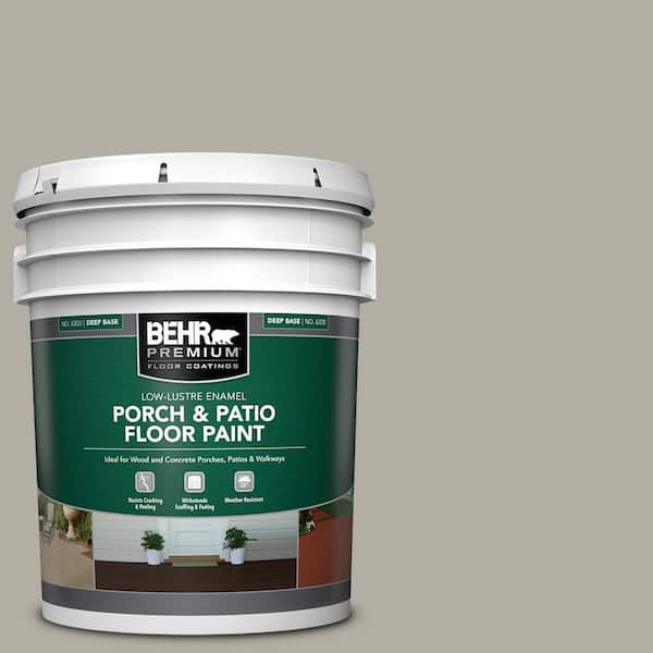 BEHR PREMIUM 5 gal. #790D-4 Granite Boulder Low-Lustre Enamel Interior/Exterior Porch and Patio Floor Paint