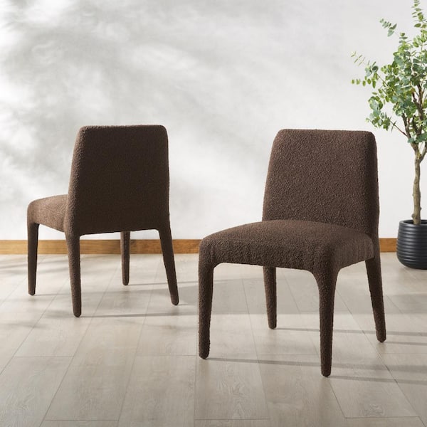SAFAVIEH Derrick Dark Brown 18.9 in. Wood Dining Chair (Set of 2)