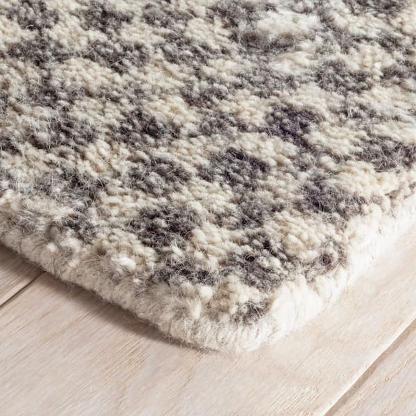 Citra Hand Knotted Wool Grey 4 ft. x 6 ft. Indoor Area Rug