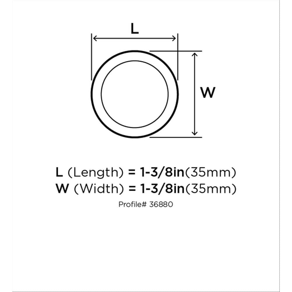 Satin Nickel Round Cabinet Knob with Mounting Hardware