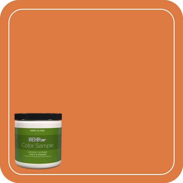BEHR PREMIUM PLUS 8 oz. #P210-7 Japanese Koi Semi-Gloss Interior/Exterior Paint & Primer Color Sample