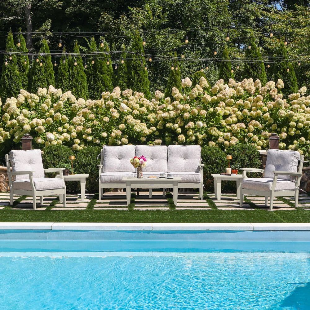 Lehigh Whitewash 6-Piece Couch and Chair Deep Seating Patio Conversation Set with Lively Parchment Cushions price history on PriceWatchPro