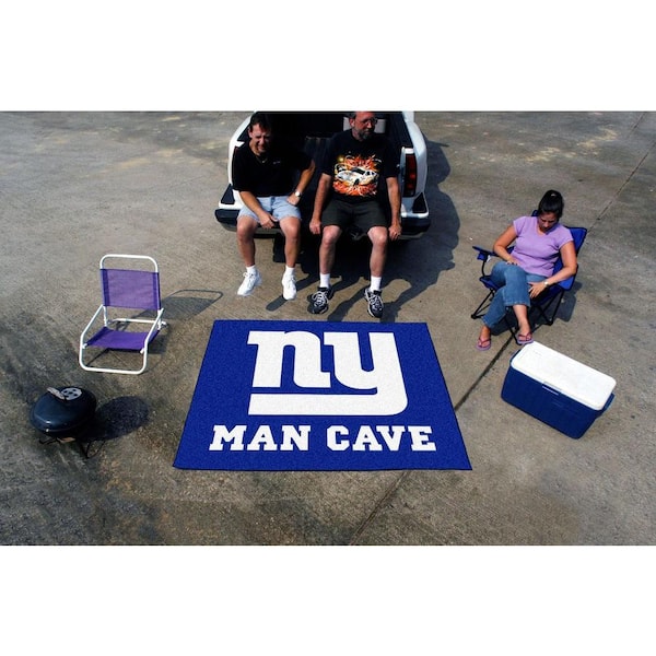 New York Giants Blue Man Cave 5 ft. x 6 ft. Area Rug