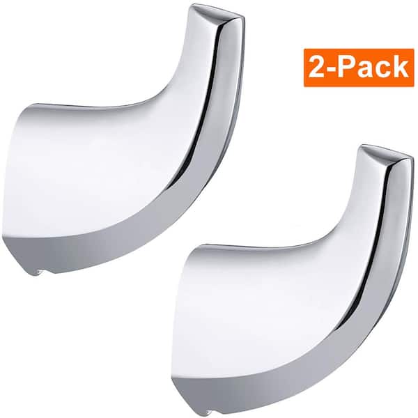 2-Pack Wall Mounted J-Hook Robe Hook Towel Hook in Stainless Steel Polished Chrome