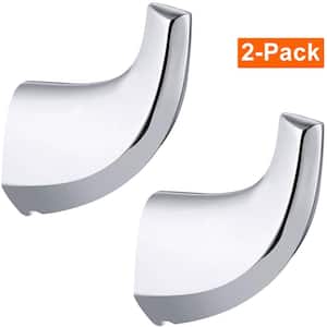 2-Pack Wall Mounted J-Hook Robe/Towel Hook in Stainless Steel Mirror Polished Chrome