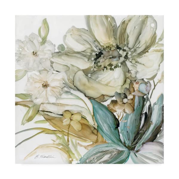 Trademark Fine Art Elizabeth Franklin Sea Glass Garden I Canvas Unframed Photography Wall Art 24 in. x 24 in