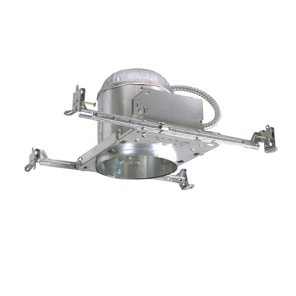 6 in. New Construction IC Rated Recessed Housing for Commercial and Residential