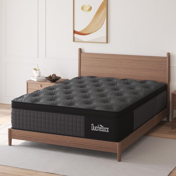 Duchessz Twin Size Medium Firm 14 in. Cool Gel Memory Foam Hybrid Mattress with Euro Top, Edge Support and Bed-in-a-Box Mattress