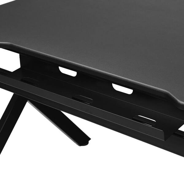 Gaming Desk Gamers Computer Table E-Sports K-Shaped W/ Cup Holder Hook Home  New