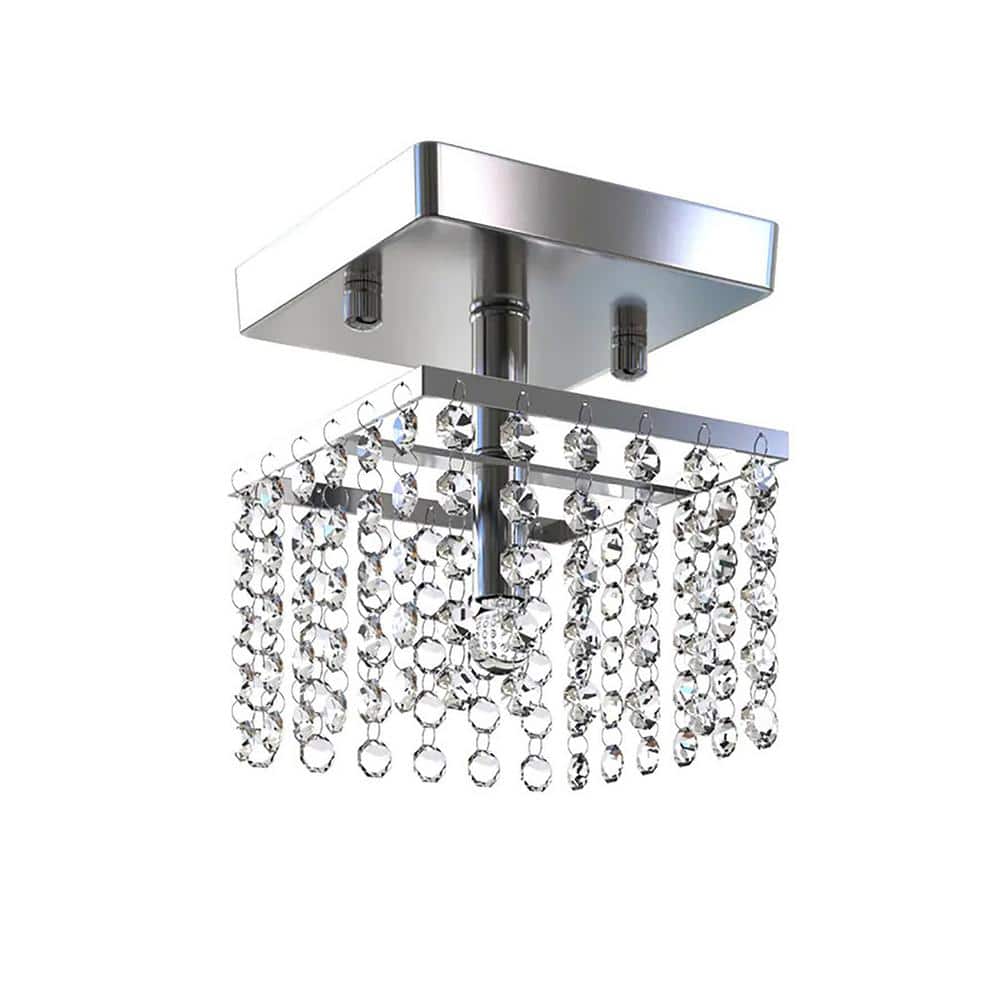 Jhea 5-Inch Chrome Crystal Mini Chandelier