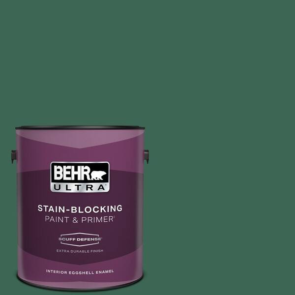 BEHR ULTRA 1 gal. #480D-7 Isle of Pines Extra Durable Eggshell Enamel Interior Paint & Primer