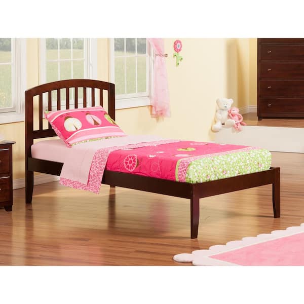 AFI Richmond Walnut Twin XL Platform Bed with Open Foot Board