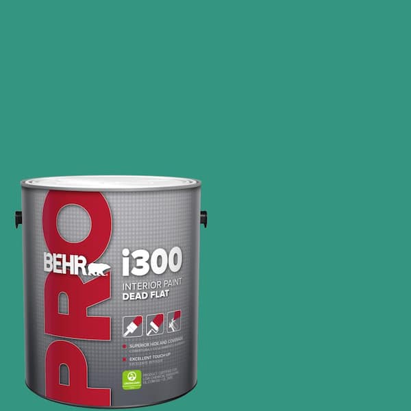 1 gal. #P440-6 Esmeralda Dead Flat Interior Paint