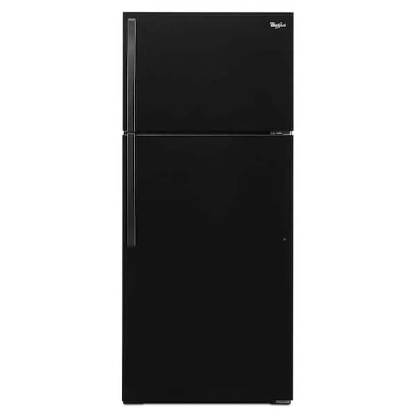 Whirlpool 14.3 cu. ft. Top Freezer Refrigerator in Black