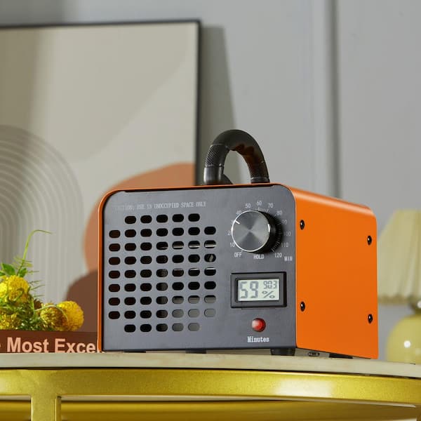 Ozone Machine 3230 sq. ft. HEPA - Type Ozone Generator in Oranges/Peaches Odor Remover High Capacity Commercial