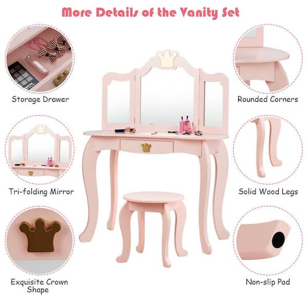 Princesses Disney Style Collection Table de Toilette Travel Vanity