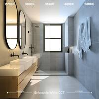 50 CFM Ceiling Mount Room Side Installation Bathroom Exhaust Fan with Ajustable Color Temperature LED and Night Light