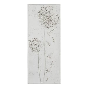 14 in. Charlie Metal White Wall Decor