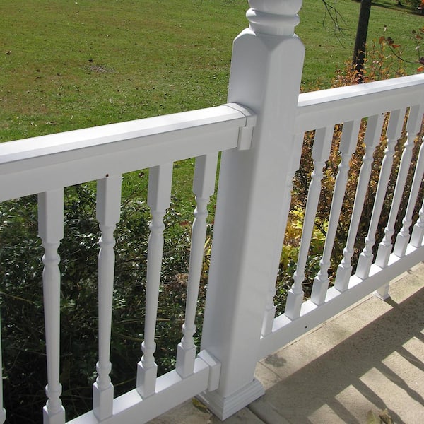 Vanderbuilt/Delray/Bellaire/Vilano White Straight Railing Bracket Kit (4-Piece)