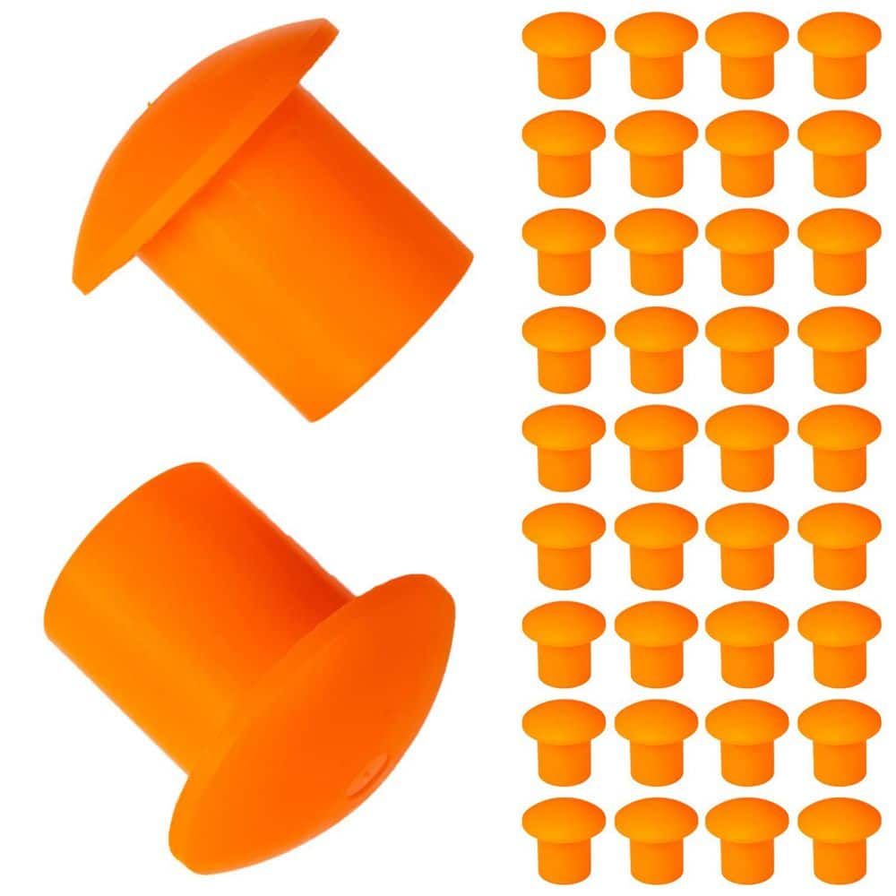 50-Pack 2.3 in. x 2.1 in. Orange Mushroom Rebar End Caps, Plastic Safety Caps for #3 to #7 Concrete Stakes price history on PriceWatchPro