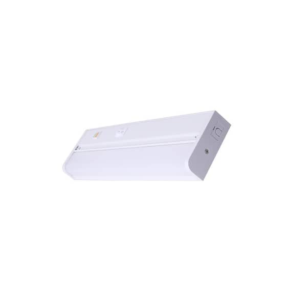 12 in. Hardwired White Integrated LED 5CCT Linkable Under CabinetLight