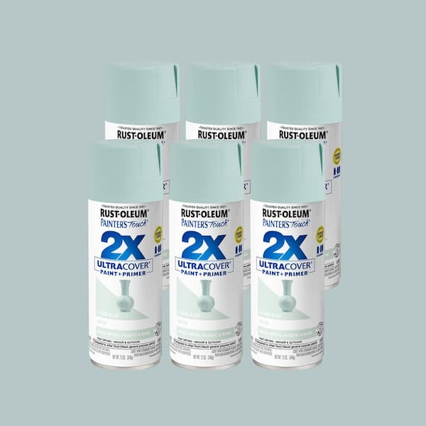 12 oz. Satin Cloud Blue General Purpose Spray Paint (Case of 6)
