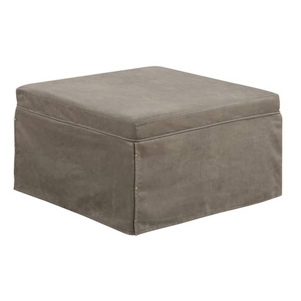 Convenience Concepts Designs4Comfort Taupe Microfiber Folding Bed Ottoman