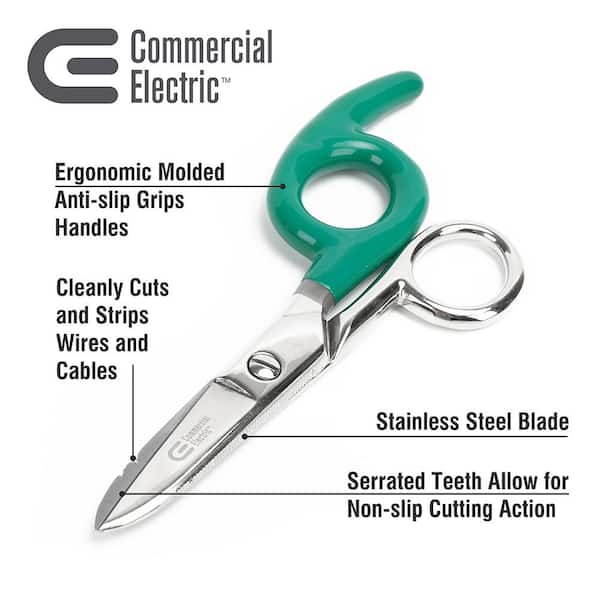 6 in. Electrical and Data Cable Scissors