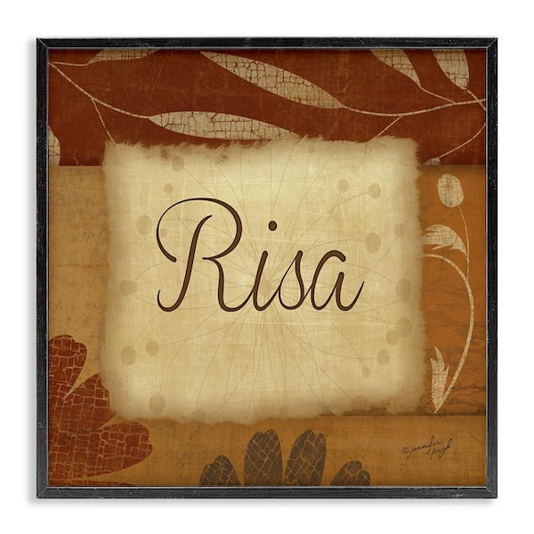 Stupell Industries Laughter Phrase Traditional by Jennifer Pugh Black Framed Typography Giclee Art Print 24 in. x 24 in.