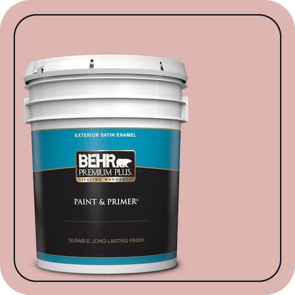 BEHR PREMIUM PLUS 5 gal. #S150-2 Tea Room Satin Enamel Exterior Paint & Primer