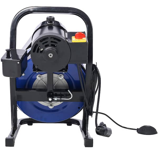 VEVOR Sewer Machine Drain Cleaner 100'x1/2 550W Sewer Cleaning Clog w/ Cutters