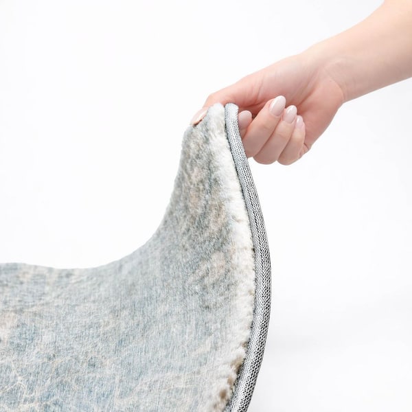 Dream Shag Premium Machine Washable Abstract ADS653 Sky 9 ft. x 12 ft. Area Rug
