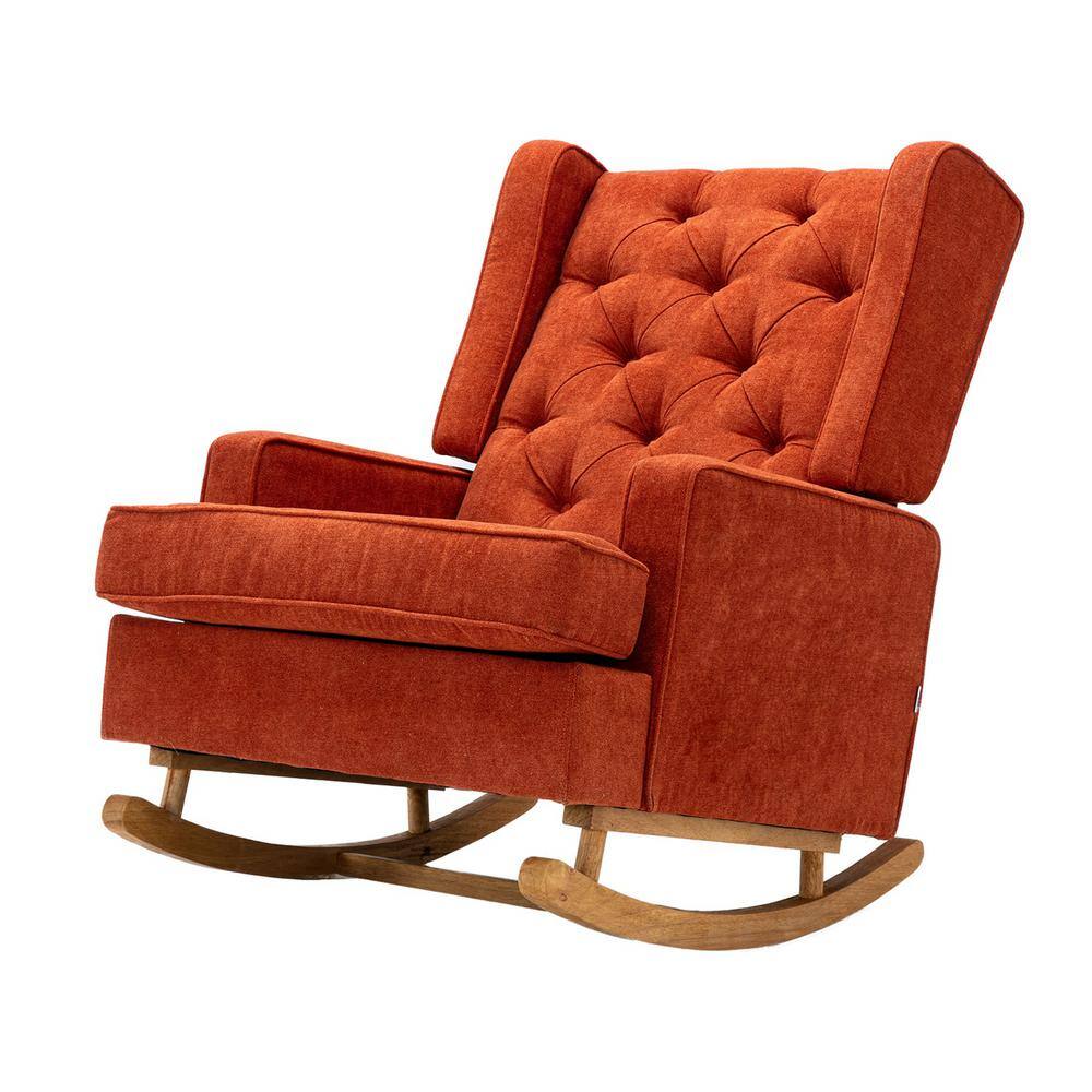 orange rocking chair