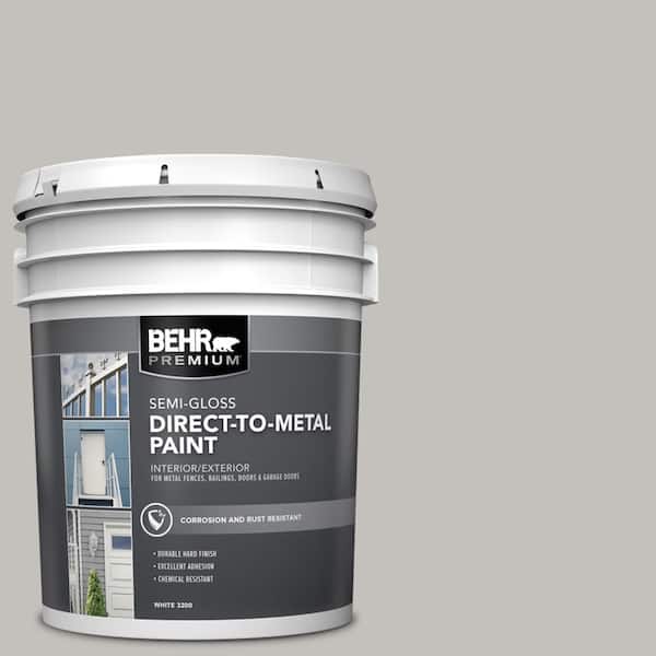 5 gal. #PPU18-10 Natural Gray Semi-Gloss Direct to Metal Interior/Exterior Paint
