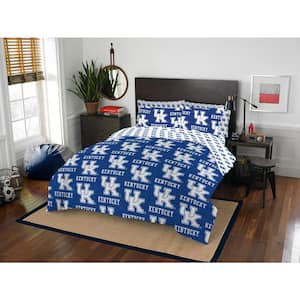 7-Pieces Multi-Color NCAA Rotary Kentucky Polyester Queen Bed in Bag Set