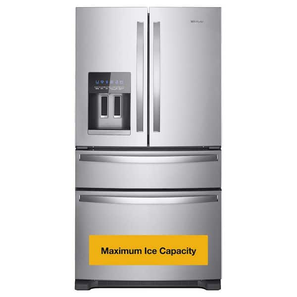 36 in. 24.5 cu. ft. Standard Depth French Door Refrigerator in Fingerprint Resistant Stainless Steel