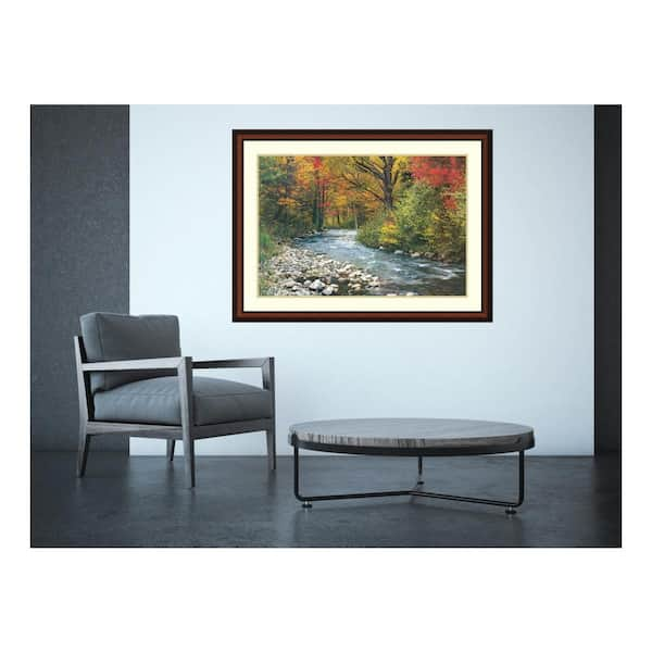 Amanti Art 43 in. W x 32 in. H 'Forest Creek (i)' Printed Framed