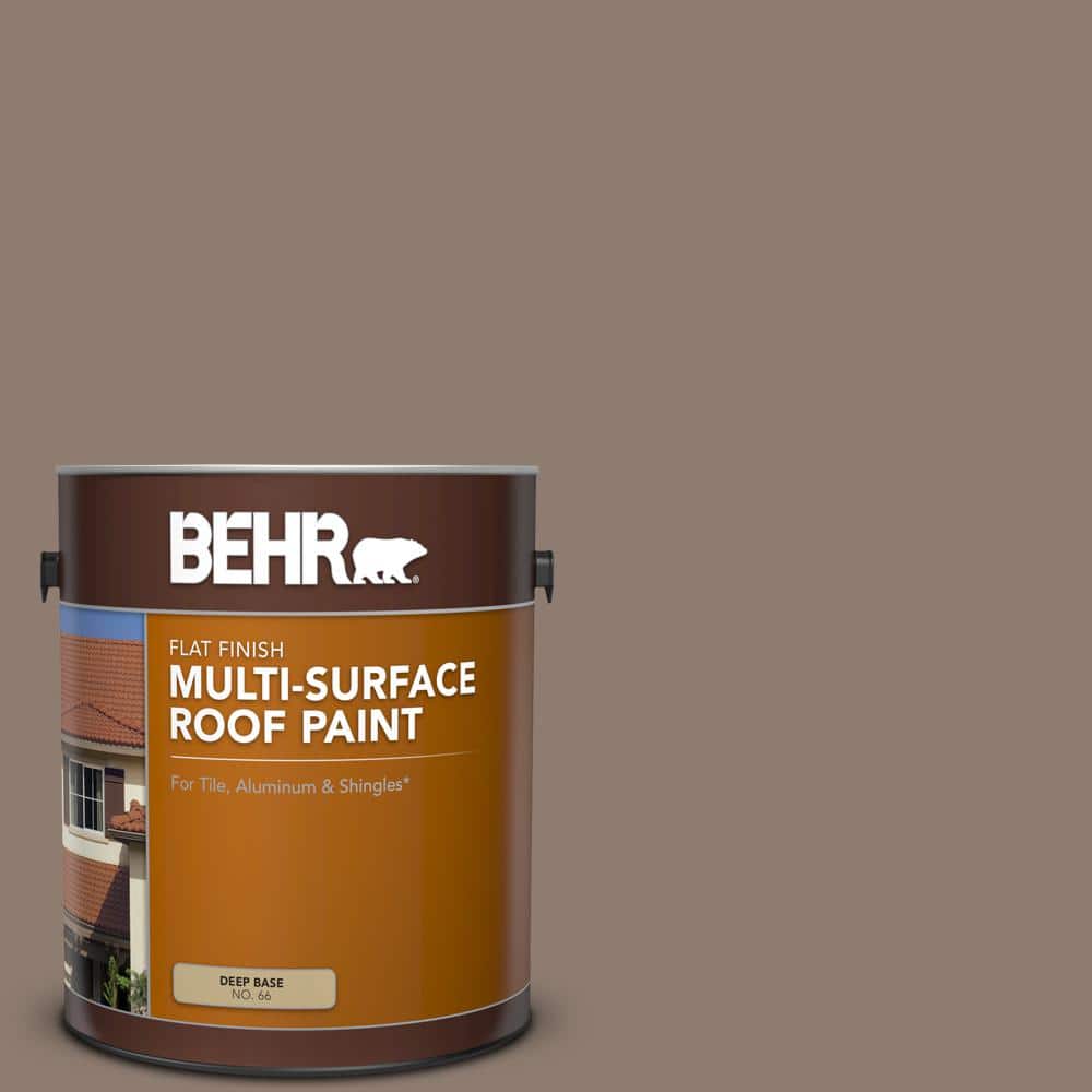 1 gal. #N180-5 Bridle Leather Flat Multi-Surface Exterior Roof Paint