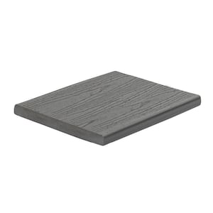 Enhance Basics 1 in. x 12 in. x 12 ft. Clam Shell Composite Grey Fascia Deck Board