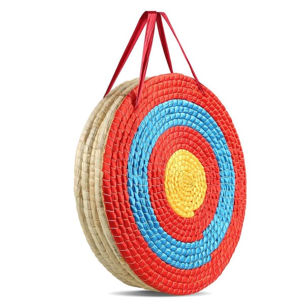 Archery Target, 5-Layers 20 in. Arrow Target, Traditional Solid Straw Round Archery Target Shooting Bow