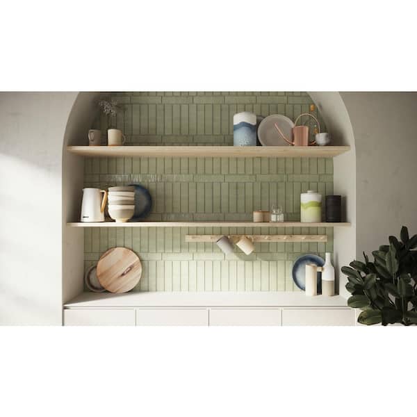 Meridian Continent 2 in. x 10 in. Textured Ceramic Subway Wall Tile (5.38 sq. ft. /Case)