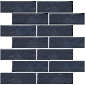 Dark Blue 2.58 in. x 8 in. Polished Ceramic Subway Tile (50 Cases/269 sq. ft./Pallet)